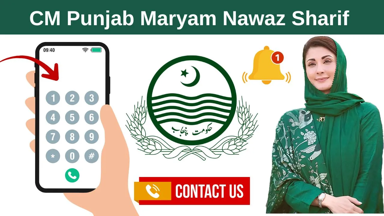 CM Punjab Maryam Nawaz Sharif Office Contact Number, Email Address, Office Address 2025 (Complete Guide)