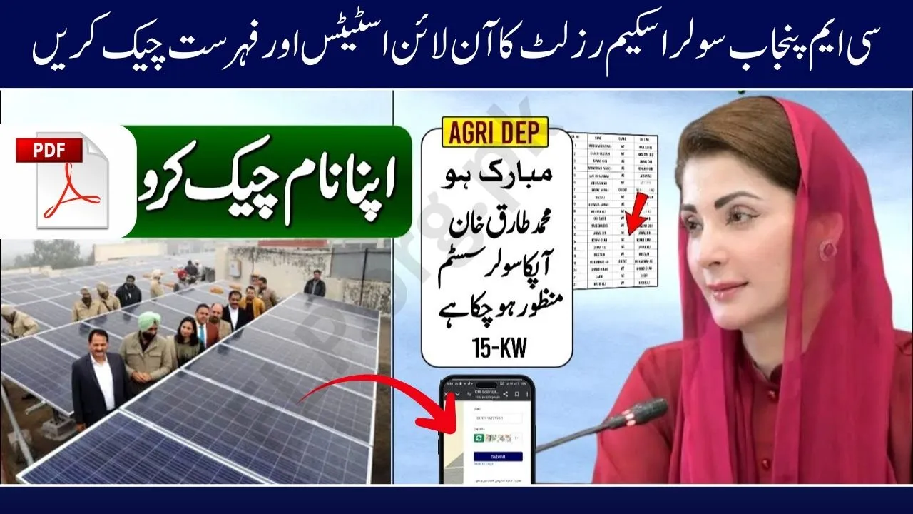 CM Punjab Solar Scheme Result 2025 Check Online Status & Beneficiary PDF List (2)